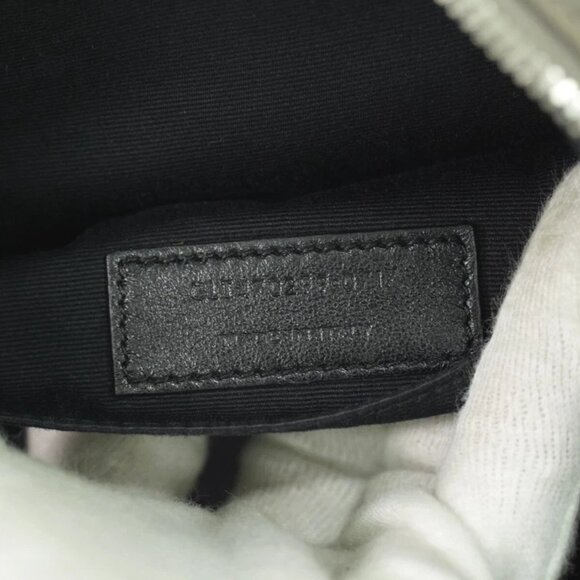 SAINT LAURENT Lou Leather Shoulder Crossbody Camera Bag Gray YSL - Picture 9 of 10